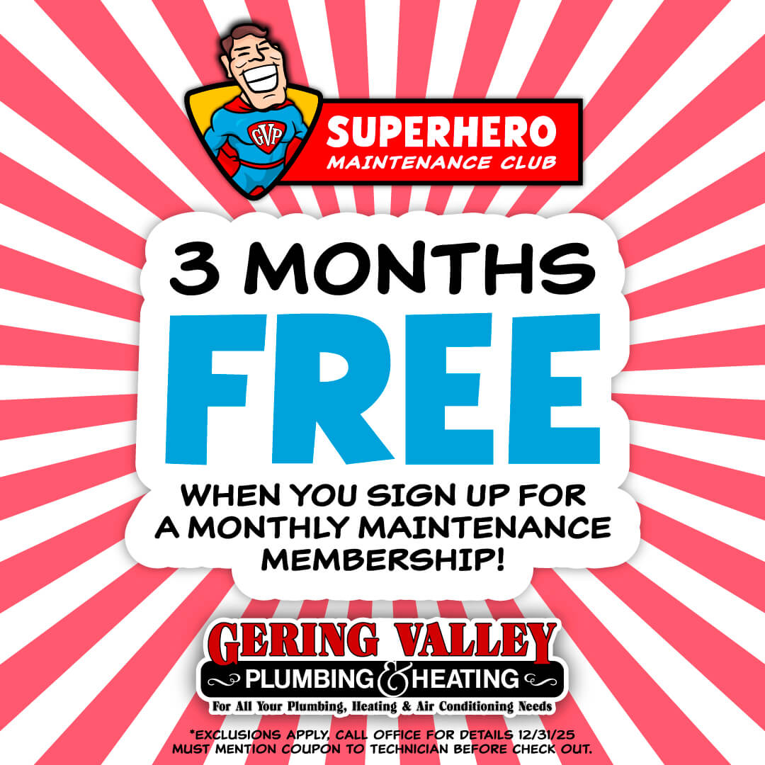 GVP coupon bank. Save with Gering Valley Plumbing & Heating services.