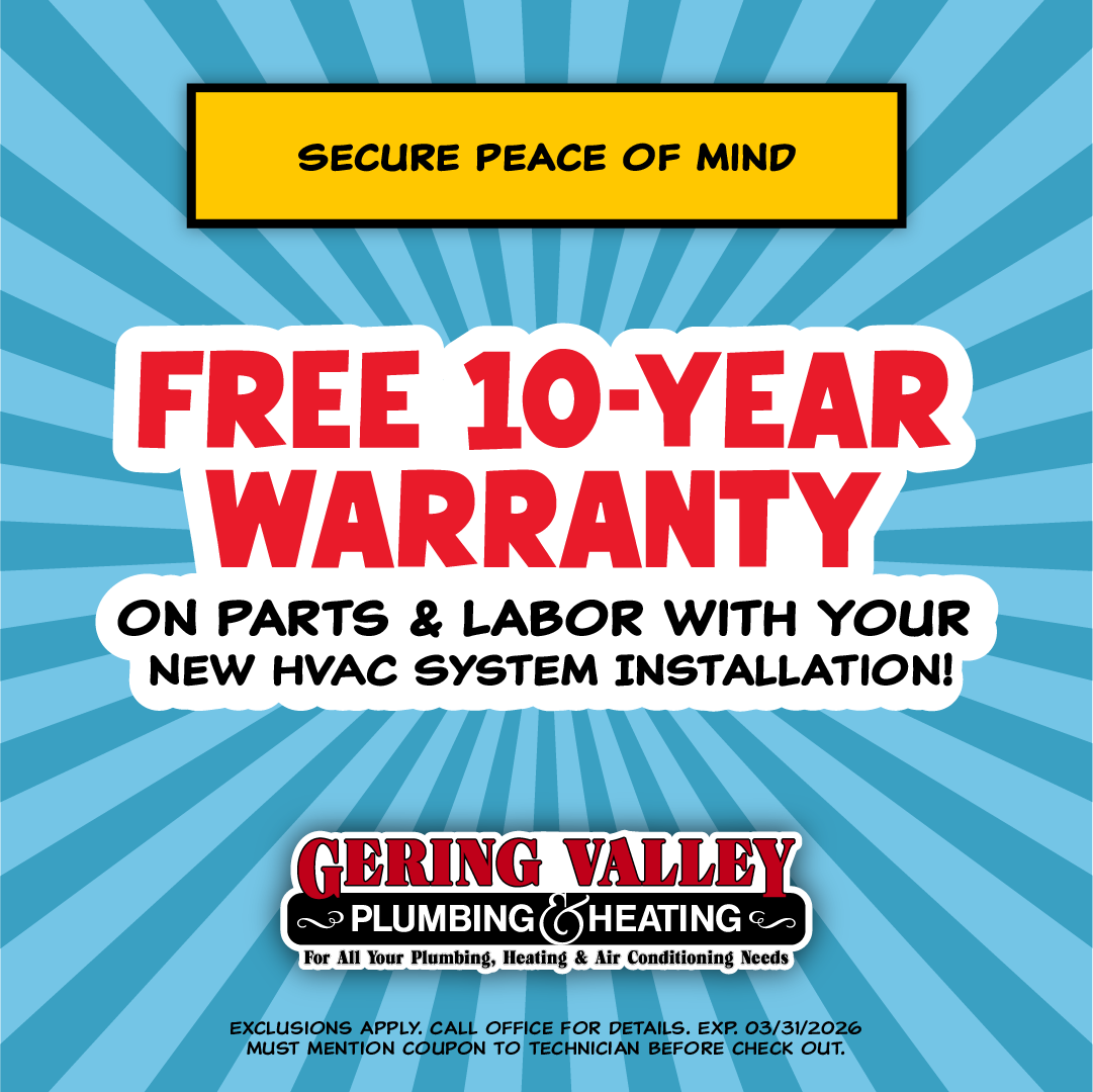 GVP coupon bank. Save with Gering Valley Plumbing & Heating services.