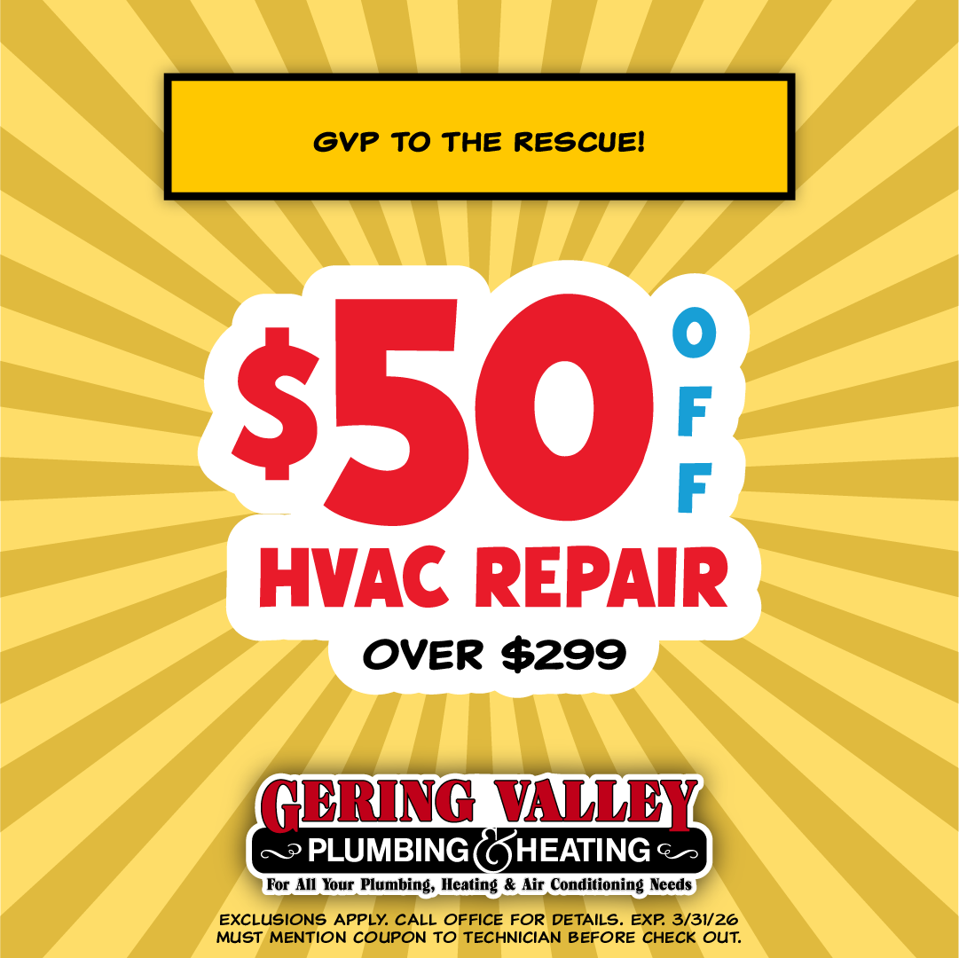 GVP coupon bank. Save with Gering Valley Plumbing & Heating services.